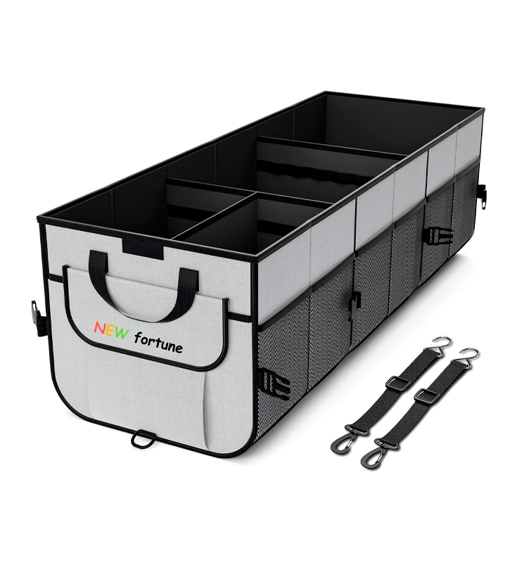 H-08 উচ্চ ক্ষমতার ভাঁজযোগ্য মাল্টি কম্পার্টমেন্ট কার স্টোরেজ অর্গানাইজার