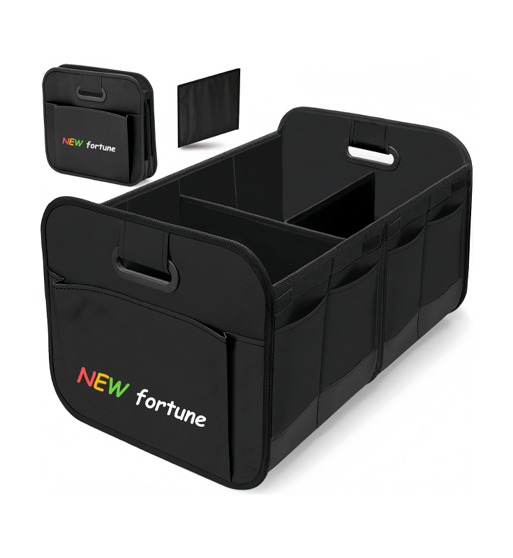 রিইনফোর্সড হ্যান্ডেল সহ H-12 ফোল্ডেবল কোলাপসিবল মাল্টি-কম্পার্টমেন্ট ট্রাঙ্ক স্টোরেজ ব্যাগ